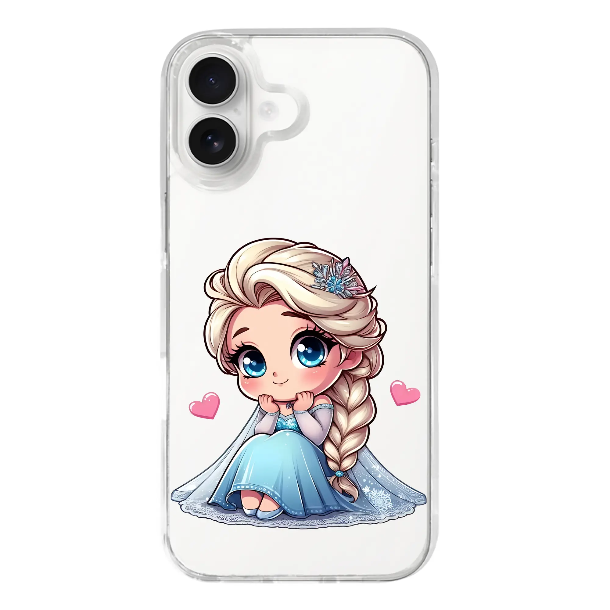 アナと雪の女王(Frozen) グッズ エルサ(Elsa) - iPhone 17シリーズ 透明スマホケース – 薄型・耐衝撃・精密フィット保護カバー